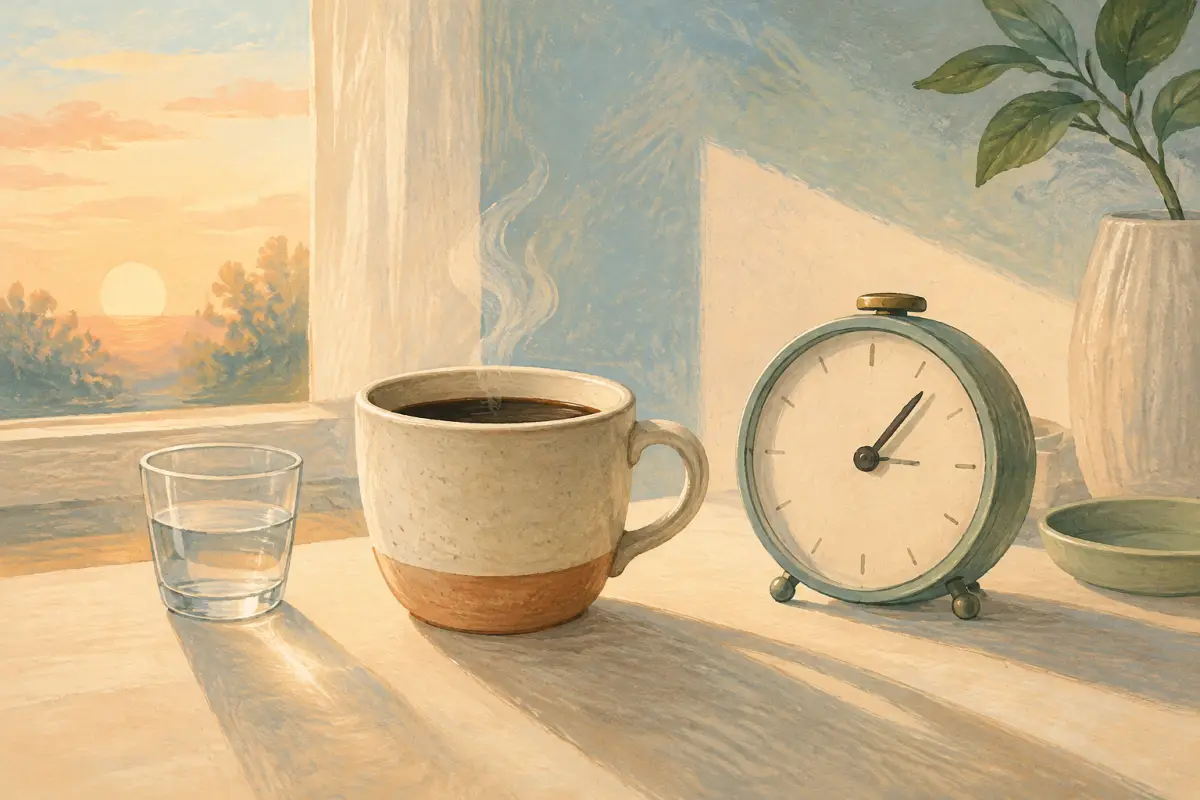 When is the best time to drink coffee after waking?