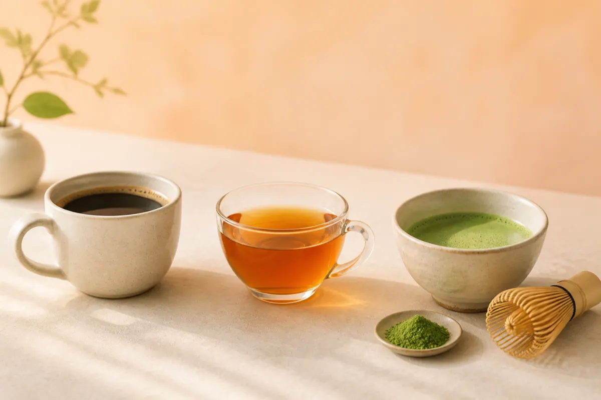 Coffee vs tea vs matcha: which has more caffeine?