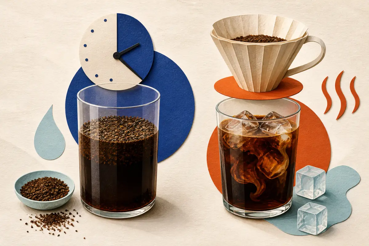 Cold brew vs iced coffee: caffeine, taste and brewing compared