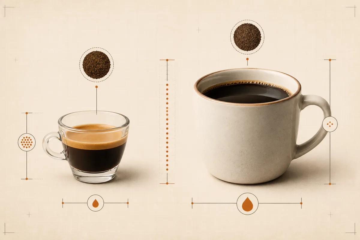 Espresso vs coffee caffeine: which has more per shot, ounce and cup?
